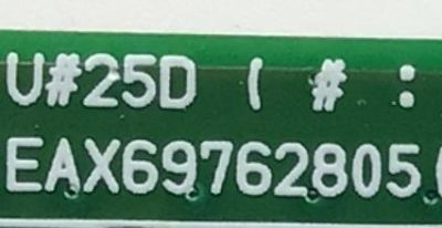 MAIN PARA TV LG / NUMERO DE PARTE 21201-03441 / EAX69762805(1.0) / S1103671 / 1000136791/65 / SUSTITUTA EBR36624836 / PANEL BOEI650WQ1QF7D / DISPLAY HV650QUB-F7D / MODELO 65UQ7570PUJ.CUSFBH	 - Imagen 3